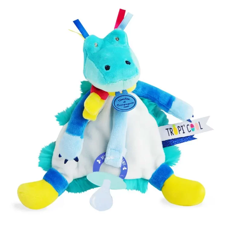 Doudou Attache Tetine Crocodile