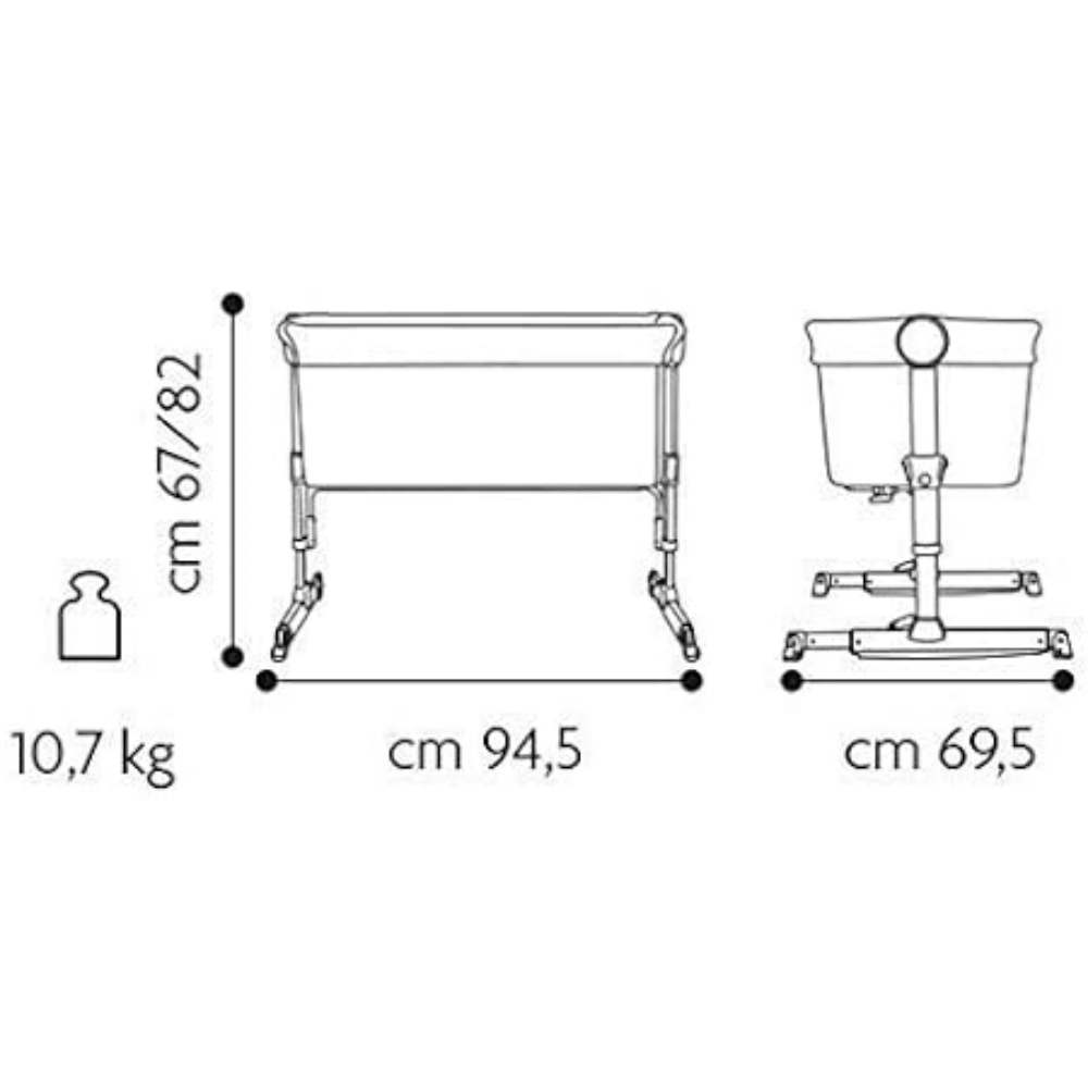 Brevi Bedside Crib - Image 2