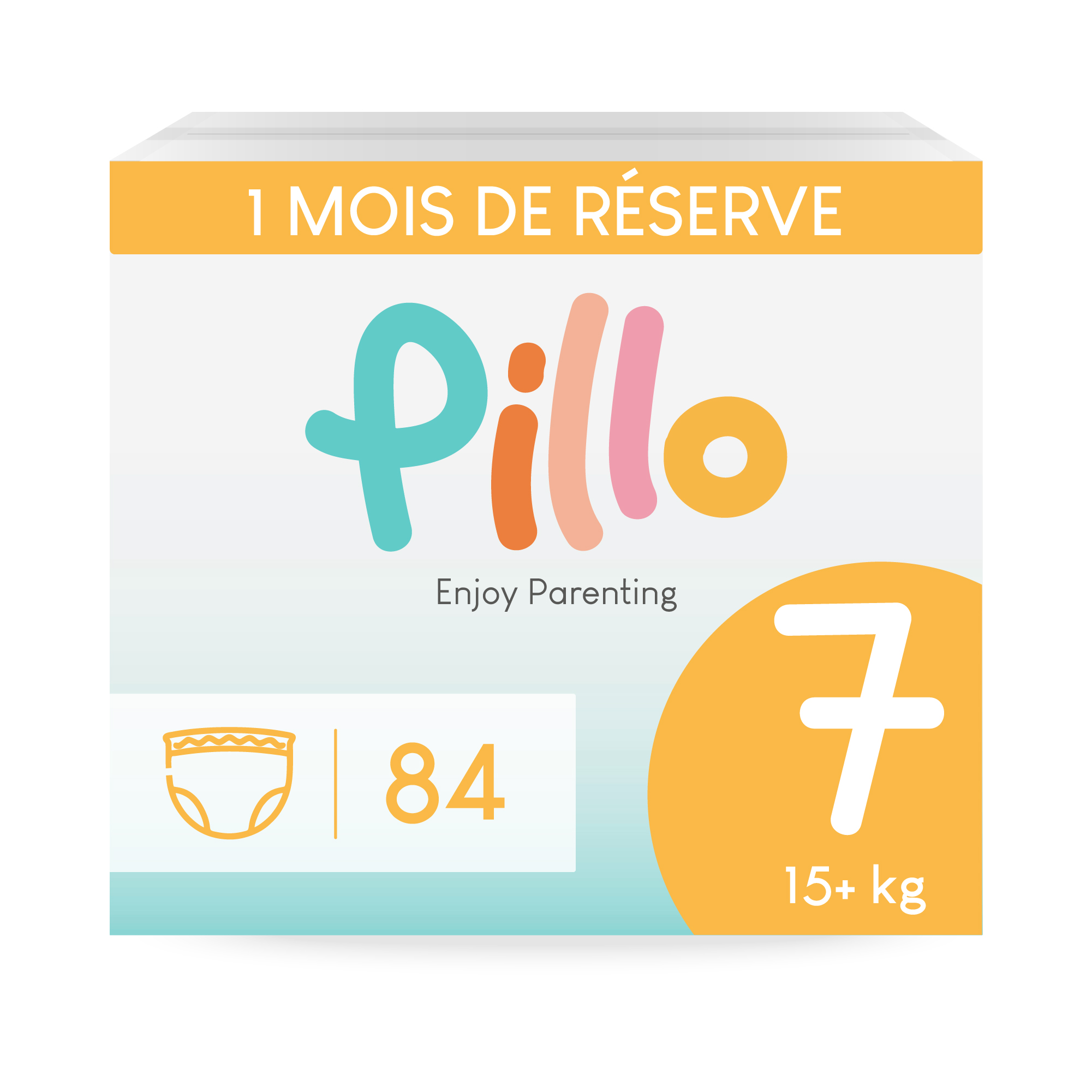 Pillo Couche Culotte Taille 7 (15+ kg) XXL x84 Couches