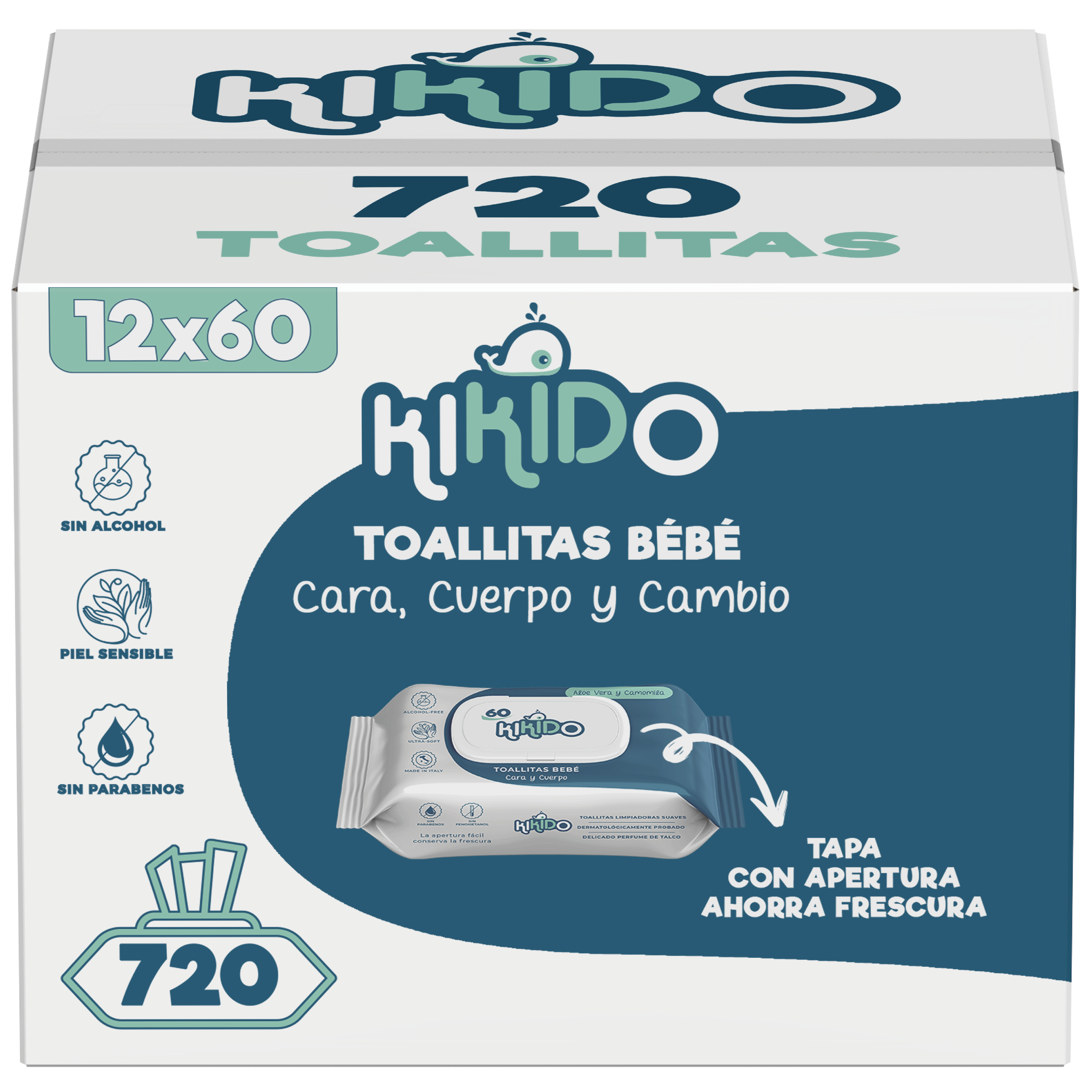 Kikido Toallitas Húmedas Bebé x720