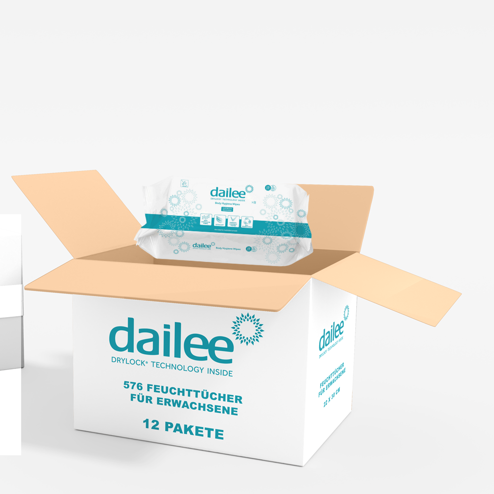Dailee Feuchttücher für Erwachsene XL