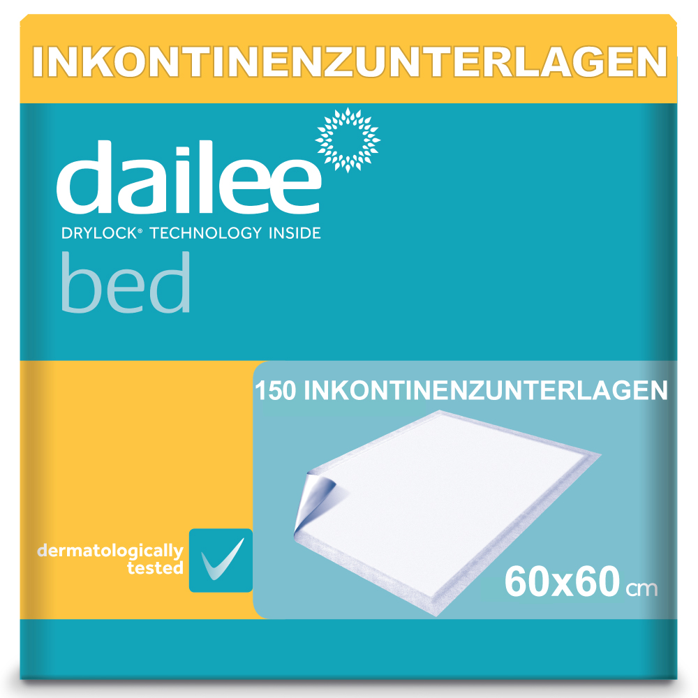 Dailee Einweg Inkontinenzunterlage für Betten 60x60