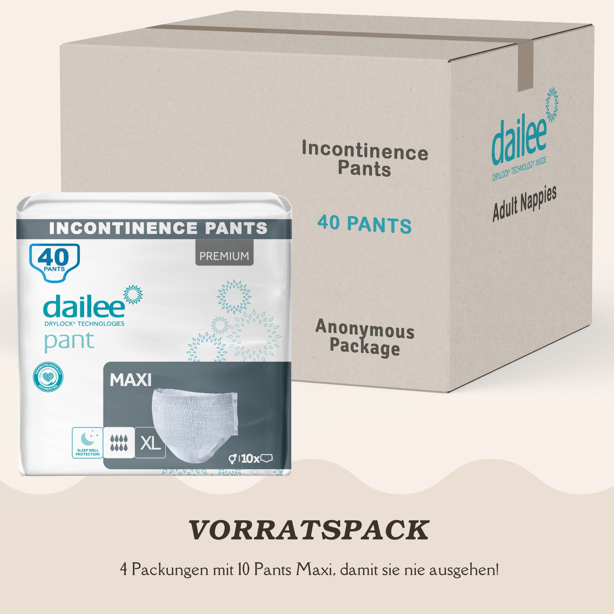 Dailee Incontinence Pants Maxi